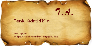 Tenk Adrián névjegykártya