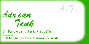 adrian tenk business card